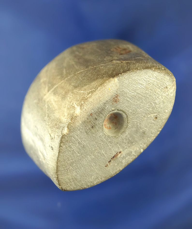 2 1/8" Bannerstone Preform found in Franklin Co.,  Ohio that is nicely polished - drilling just star