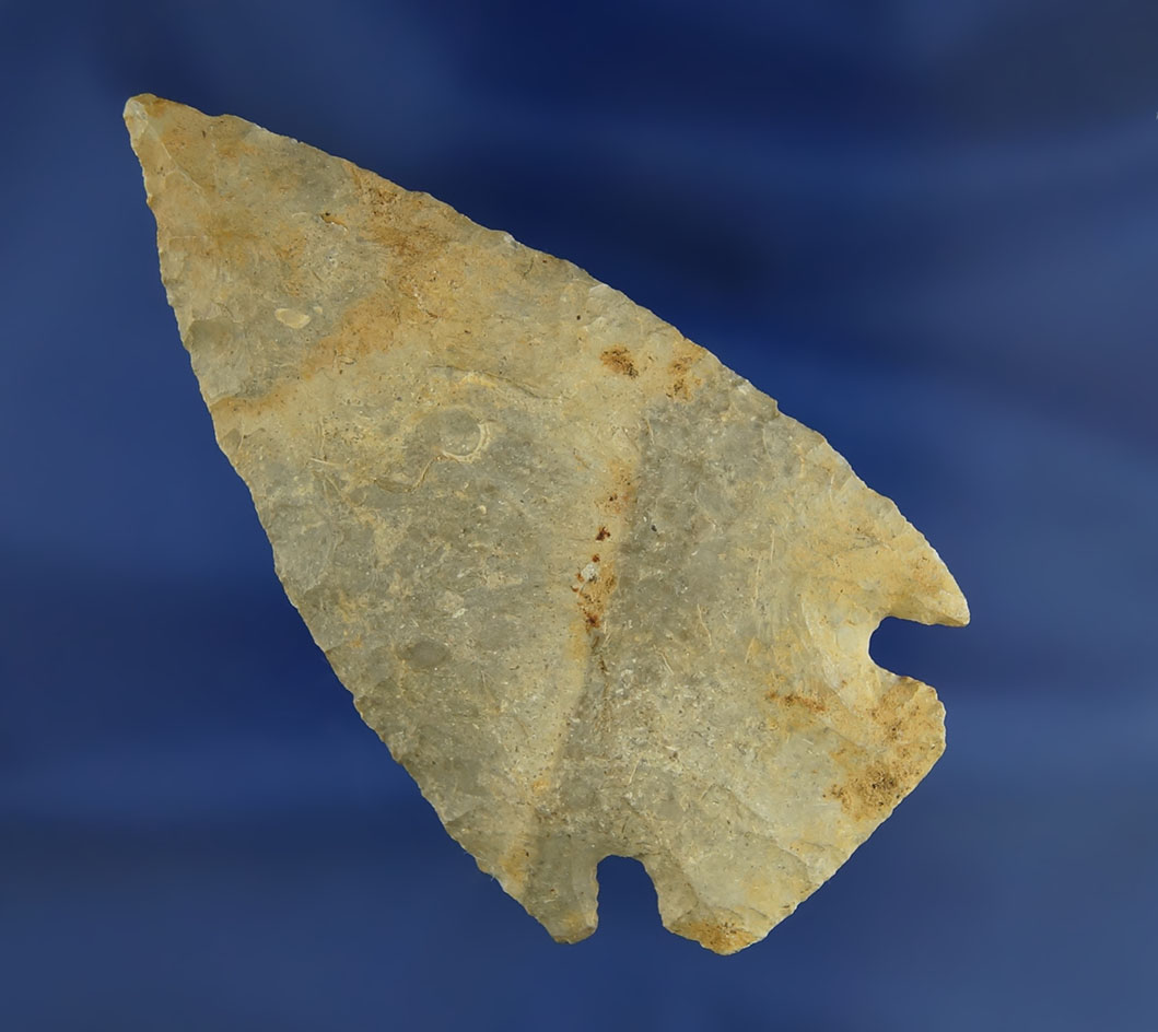 3" Cornernotch Knife made from Bayport Chert found in Holland Michigan.