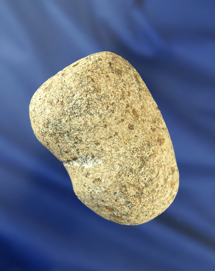 2 7/8" long 3/4 grooved Hammerstone in very good condition found in Wood Co.,  Ohio.