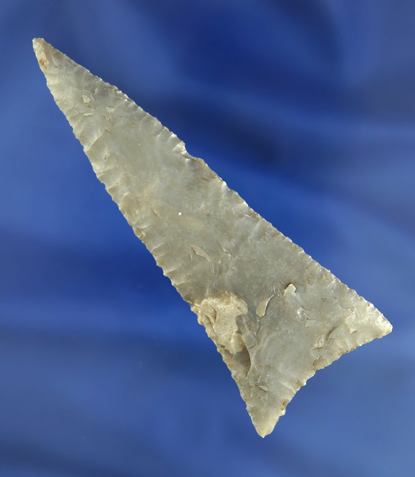 Excellent style in flaking on this 3 9/16" Mineral  Springs found in Texas.