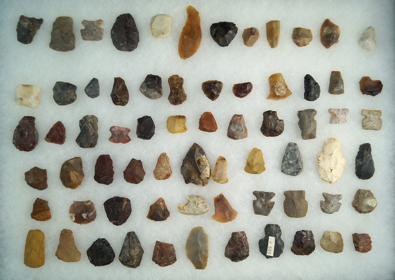 Large group of 68 assorted scrapers found in New Mexico, largest is 2".