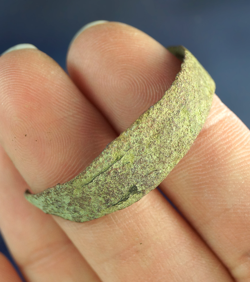 1 11/16" Copper Child's Bracelet found in Brown Co., Wisconsin, comes with a Motley COA.