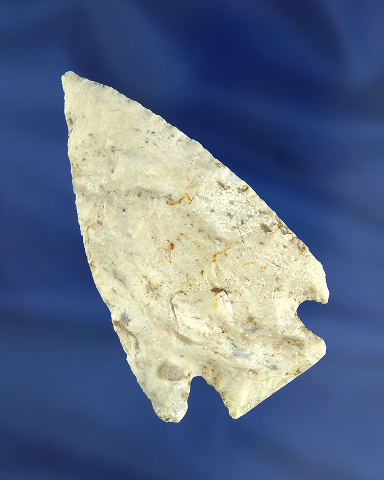 3 1/4" Smith Basal Notched Knife made from Jefferson City chert found in Cole Co.,  Missouri.