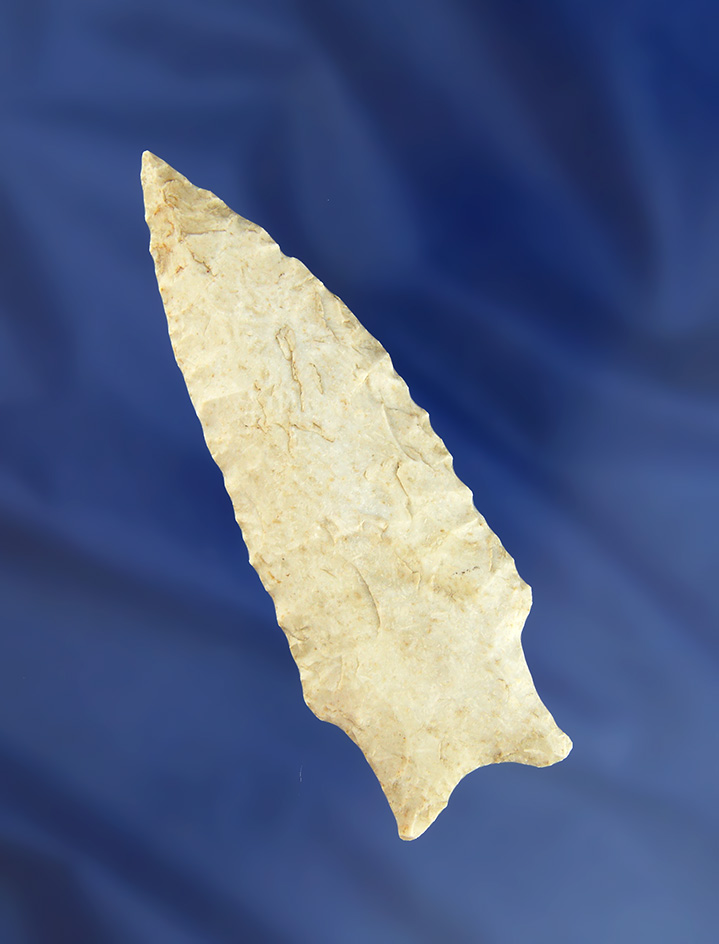 4 1/16" Dalton Hemphill made from Burlington chert found in Missouri/Illinois.  Jackson COA.