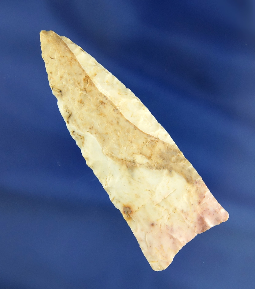 Nice! 3" Plainview with excellent flaking found in Cole Co.,  Missouri by the late William Anderson.