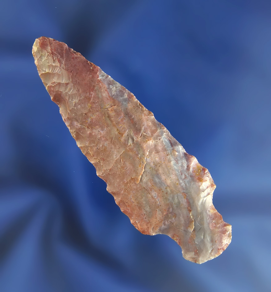 Alibates! 3" Mount Albion Point found in Benton Co.,  Colorado with a Davis COA G-10.