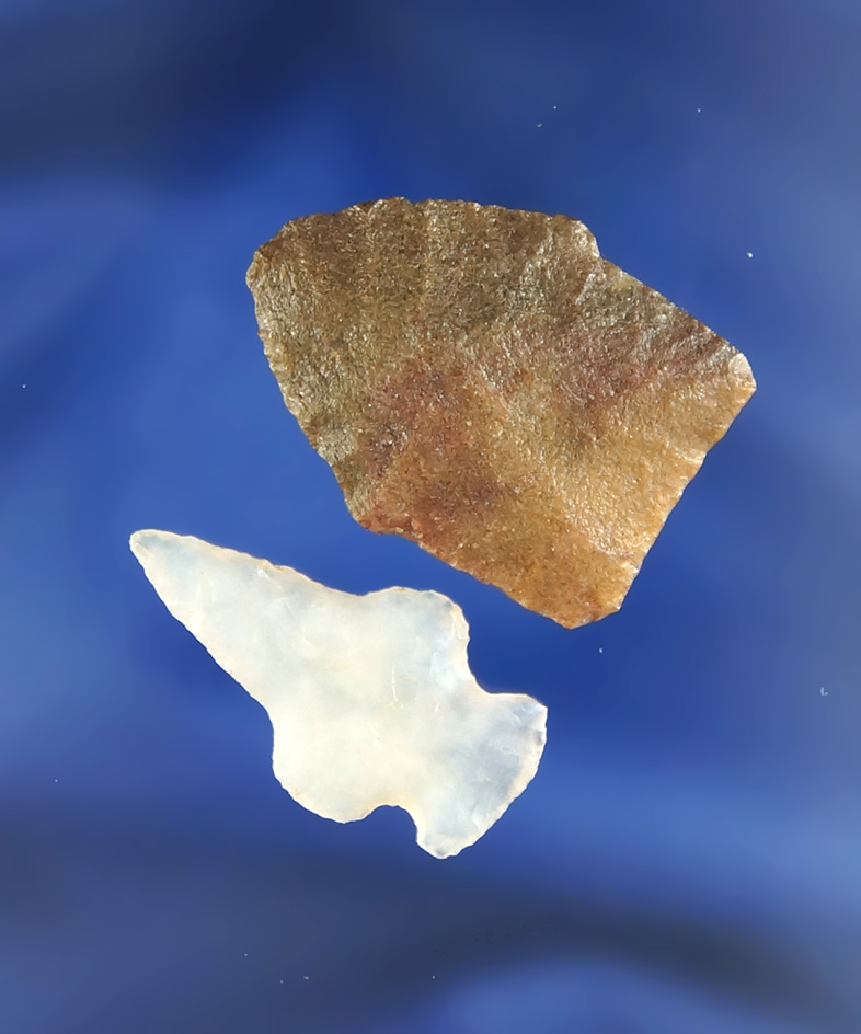 Pair of Arrowheads found in New Mexico including a 1 5/16" Scottsbluff from the Sam Speck collection