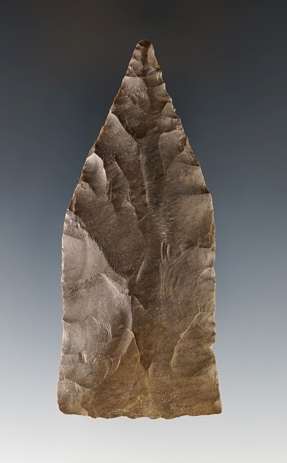 3 7/16" Copena found in the Kentucky/Tennessee area. Deep chocolate colored Dover Chert.