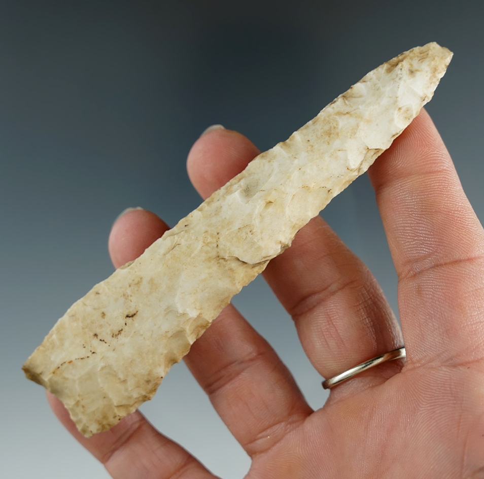 4 5/16" Lanceolate Drill found in Missouri.