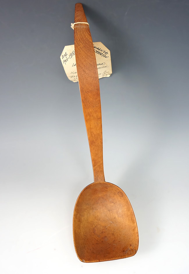Circa mid-1900's Maplewood ladle carved by Kidd Smith, New York.