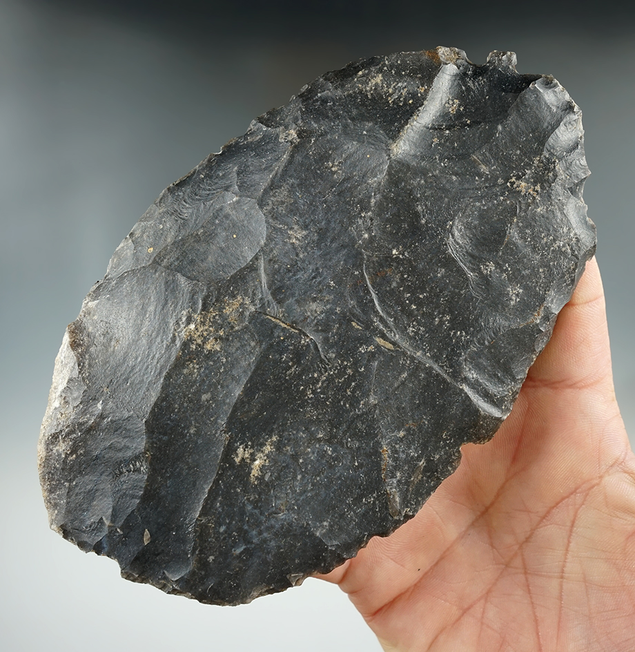 5 7/8" Paleo Biface found in 2000 in Kingsbury Co.,, South Dakota. Pictured.