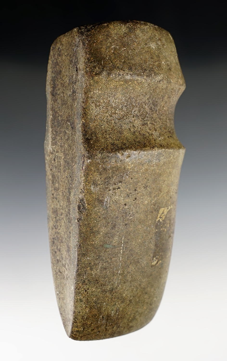 6 1/2" 3/4 Grooved block-style Axe found in Illinois.