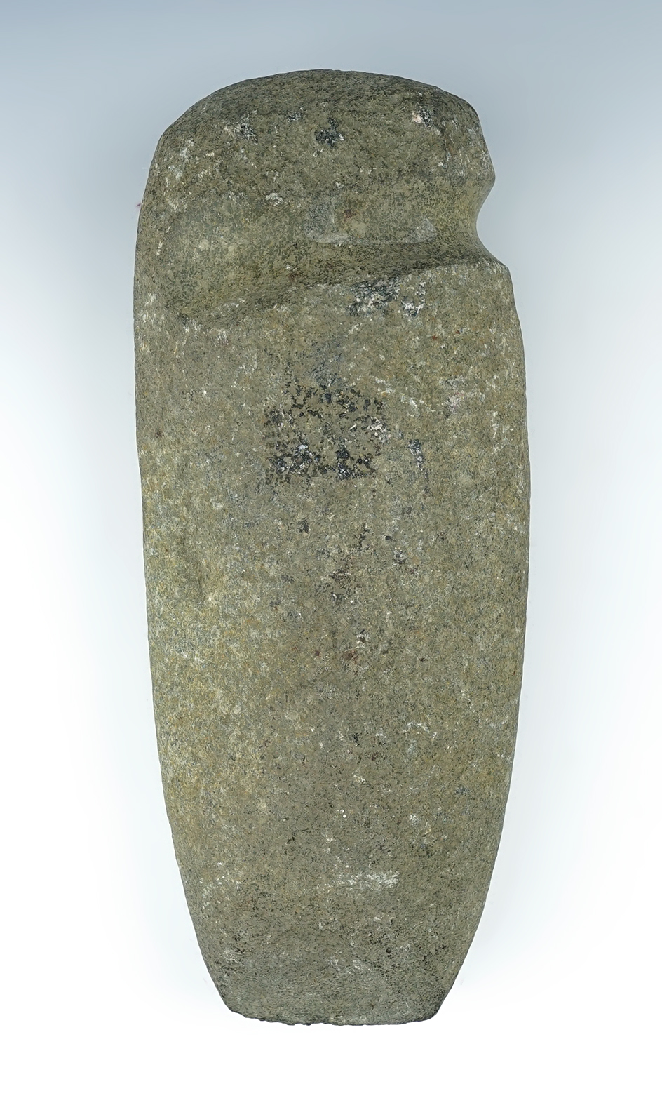 Large and heavy! 9 7/8" long 3/4 Slant-Grooved Axe found in Lancaster Co., Pennsylvania.