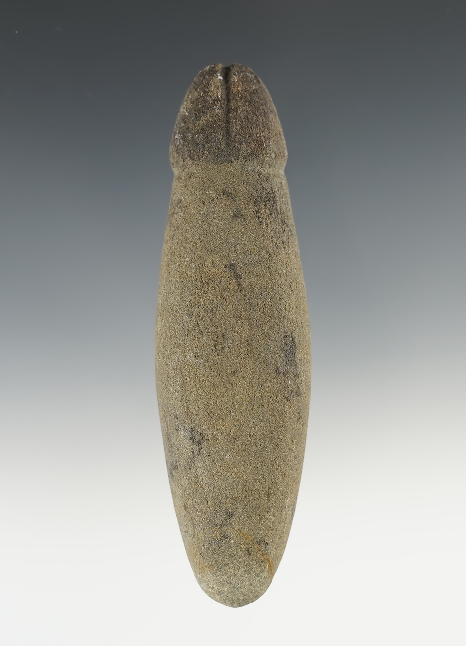 4 5/8" Phallic effigy Charmstone recovered in Colusa Co., California, by Chris Ehrke.