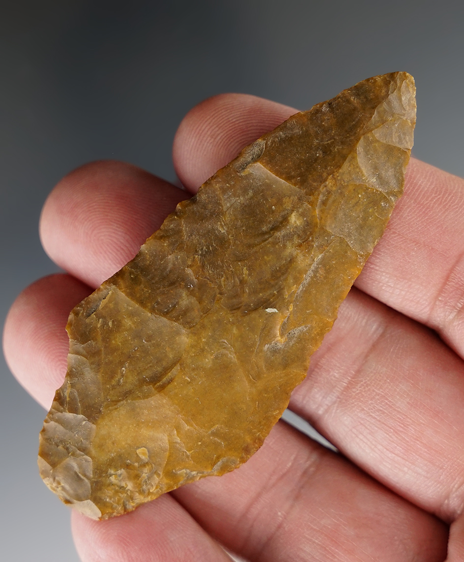 2 15/16" Adena made from beautiful Pennsylvania Jasper in nice condition.