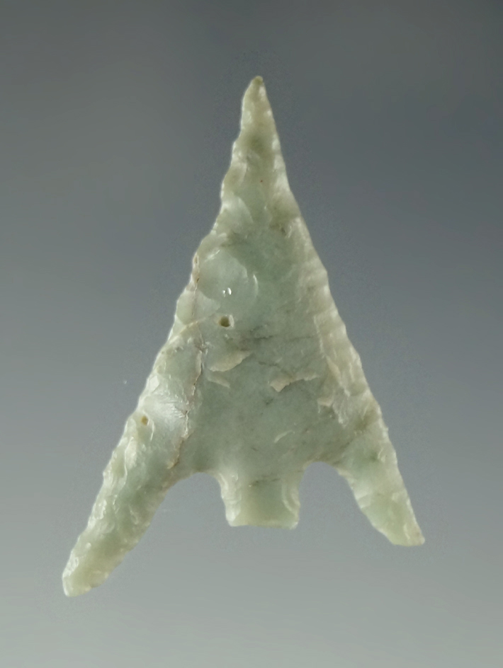 Exceptional 3 3/16" Gunther in perfect condition with excellent flaking found in northern California