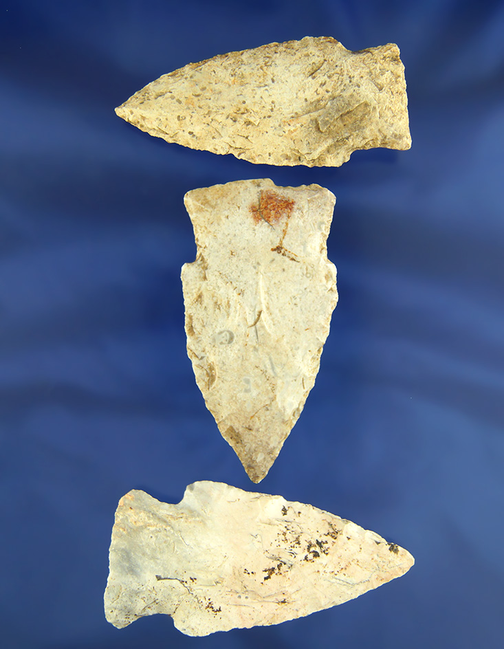 Set of three Missouri Stemmed Knives, largest is 2 5/8".