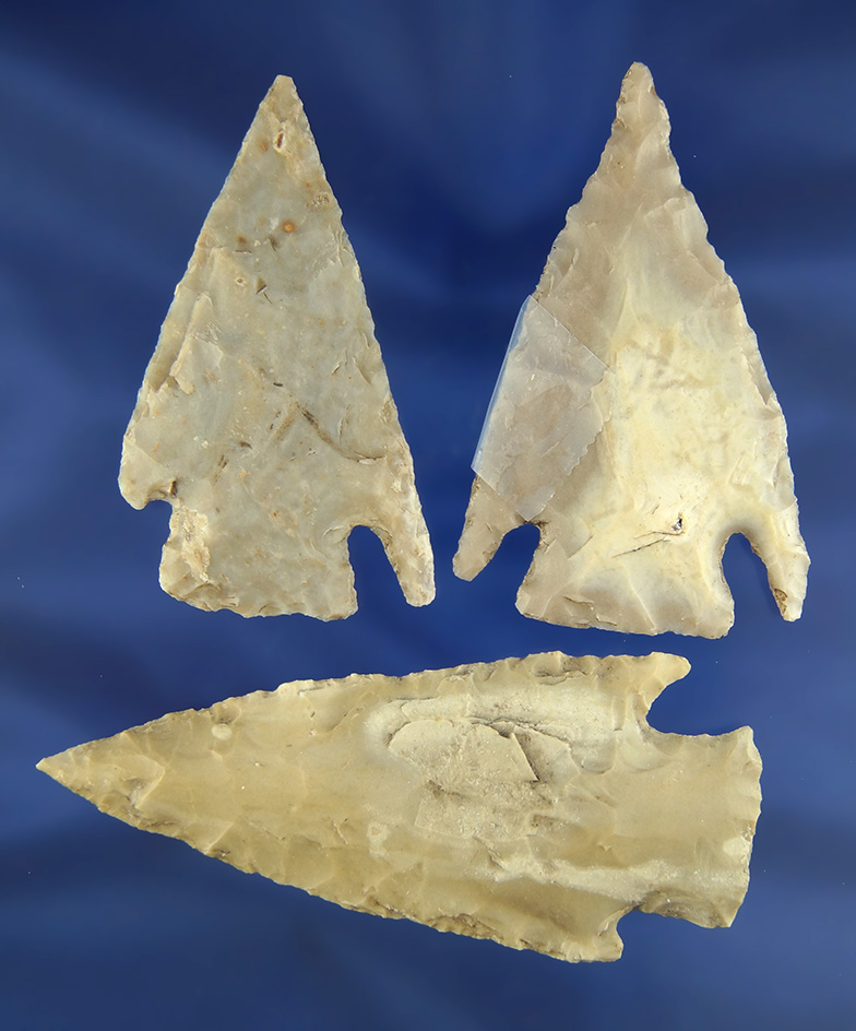 Set of three Texas Castroville Knives, largest is 3 1/4".