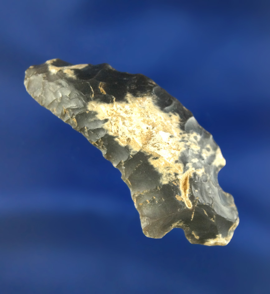 Classic style 2 1/16" Hafted Shaft Scraper found in Illinois.