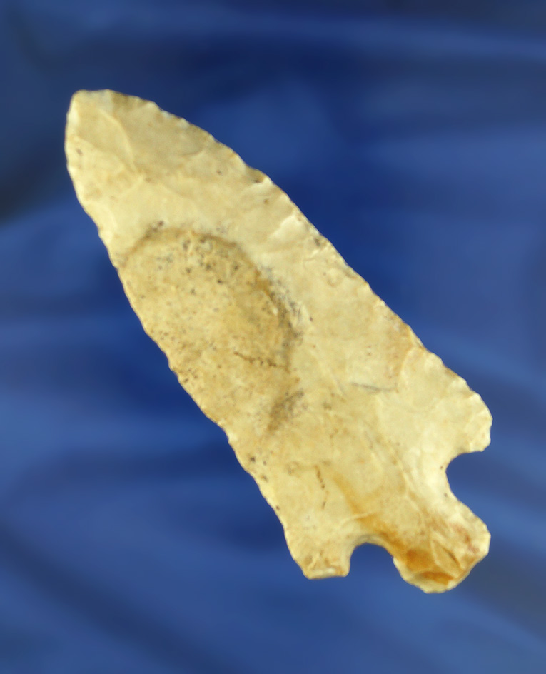 4" Stemmed Knife with minor modern tip retouch found in Callaway Co.,  Missouri.