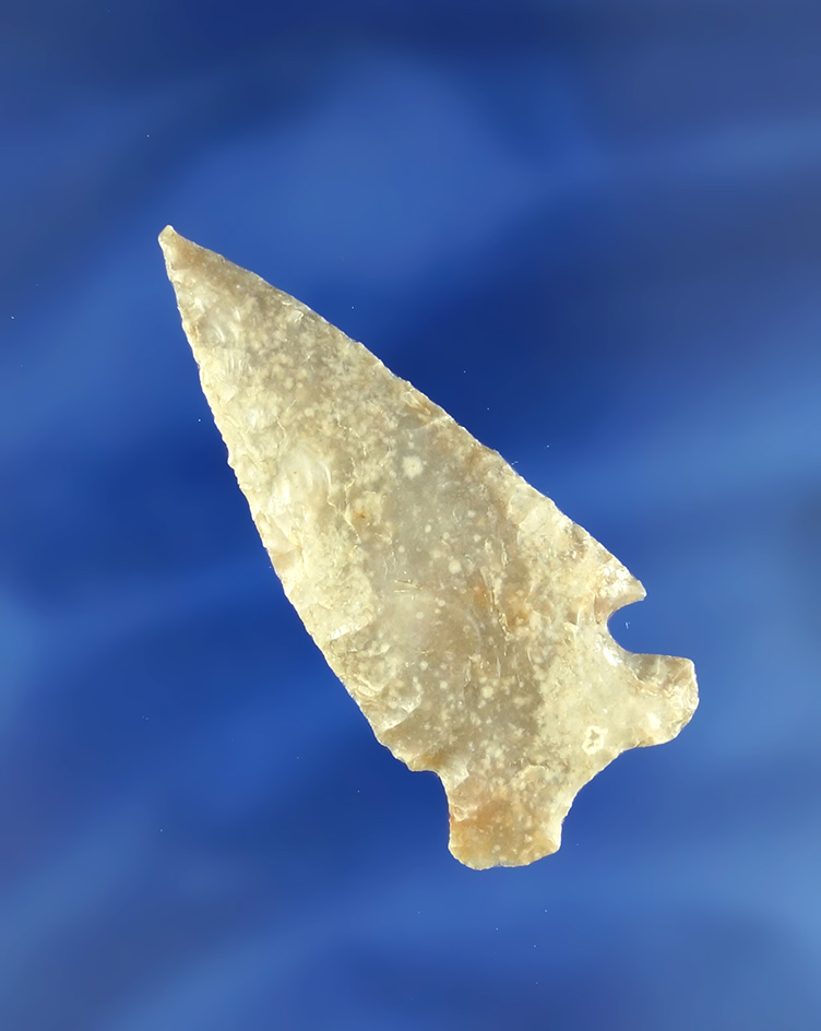 2 3/16" beautifully styled Cornernotch found in Texas.