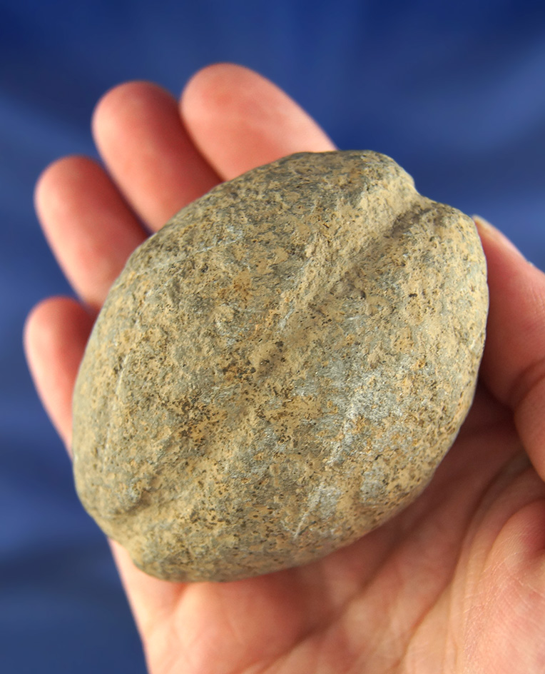 Fully grooved rural 3/4" Bolo Stone found on the Haley farm near Helvetia, Oregon.