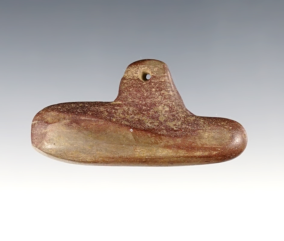 2 9/16" pre-Columbian Stone Pendant recovered in Mesoamerica.