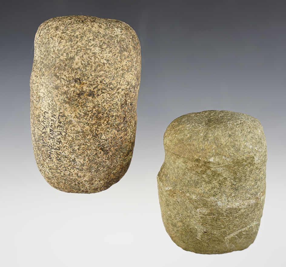 Pair of Ohio Hardstone Axes in good condition. The largest is 3 3/4".