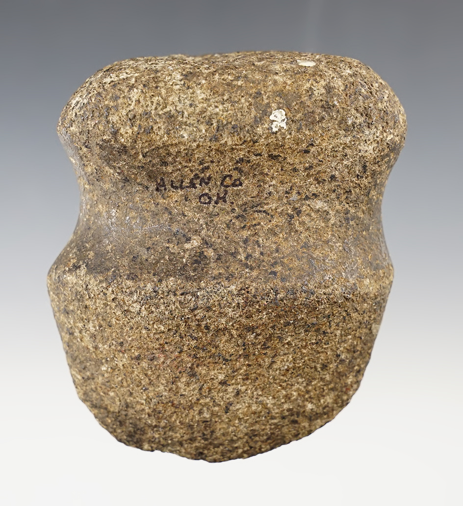 3 11/16" long Full Groove Axe found in Allen Co., Ohio.