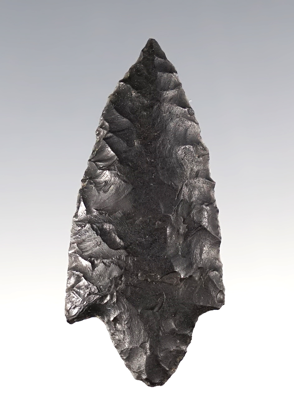 Classic style 1 13/16" Carter Cave with excellent flaking. Oregon. Ex. C.L. Pugh Museum. 