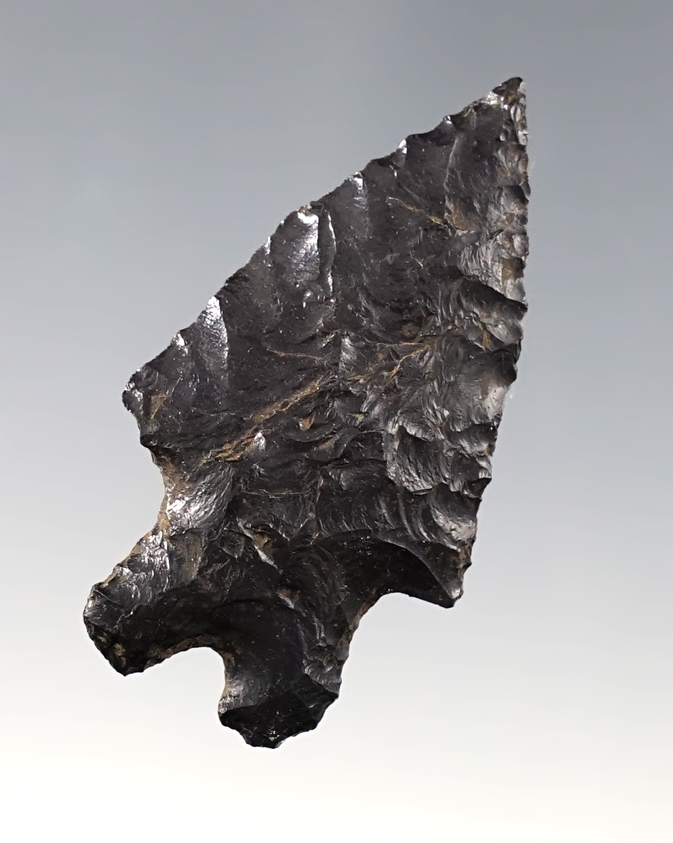 Finely flaked 1 7/8" Pinto Basin - California/Nevada border close to the Masonite Mountains.