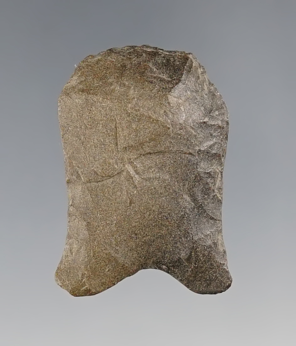 Nice 1 1/4" Paleo Quad Hafted Scraper found in Kentucky. 