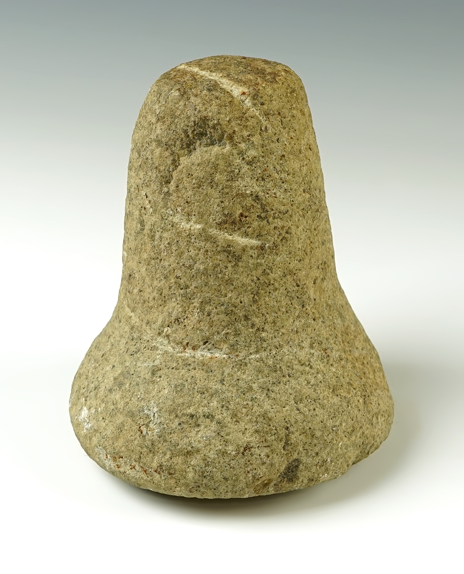 4 1/2" tall Bell Pestle found in April of 1975, by Hog Creek Bridge in Jackson Twp., Allen Co., Ohio.