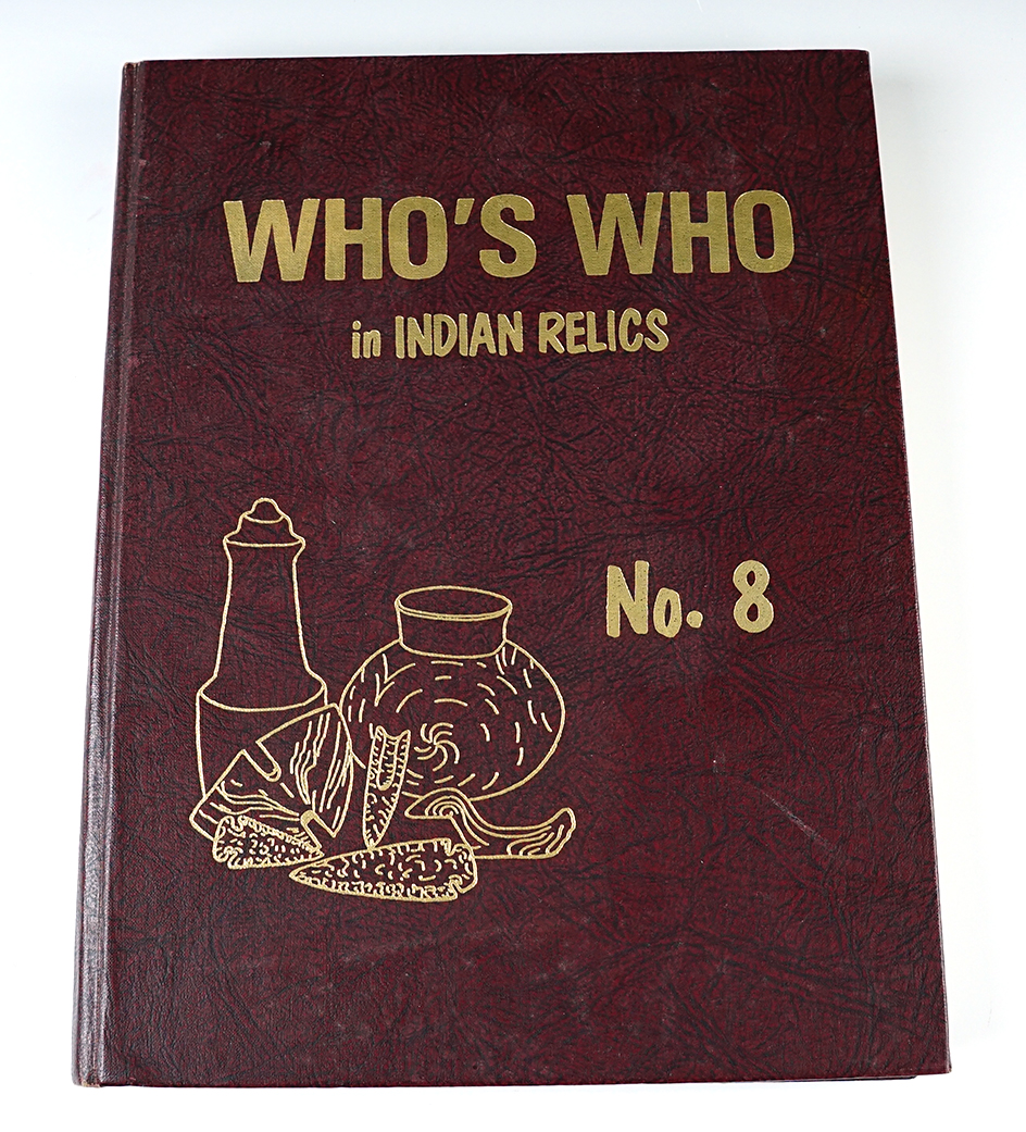 Hardback Book: "Who's Who in Indian Relics" #8, first edition 1992.