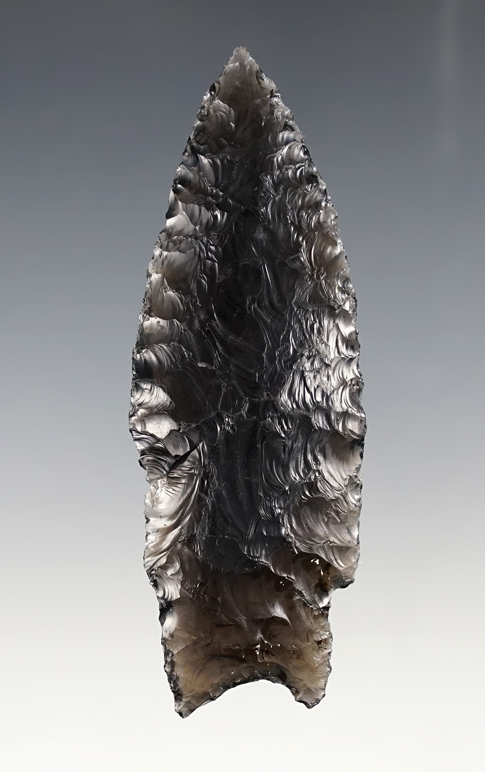 3 11/16" Paleo Windust. Found in the mid-1950's at Crump Lake, Lake Co., Oregon. 2 COA's. 