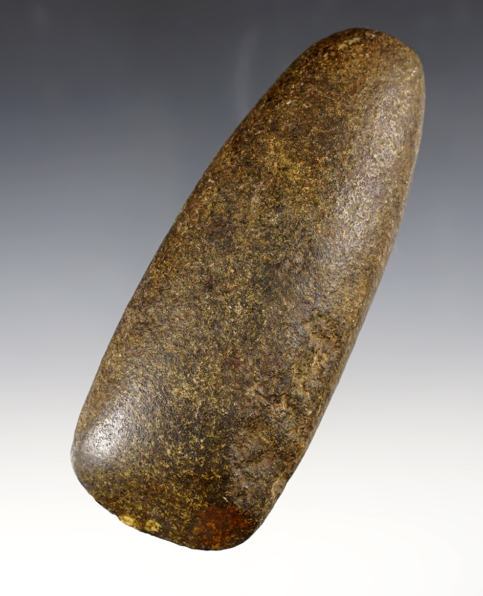 Well polished 4 7/8" Hardstone Celt - Alan Hahn Farm in Vermillion, Ohio. Ex. Robert Converse.