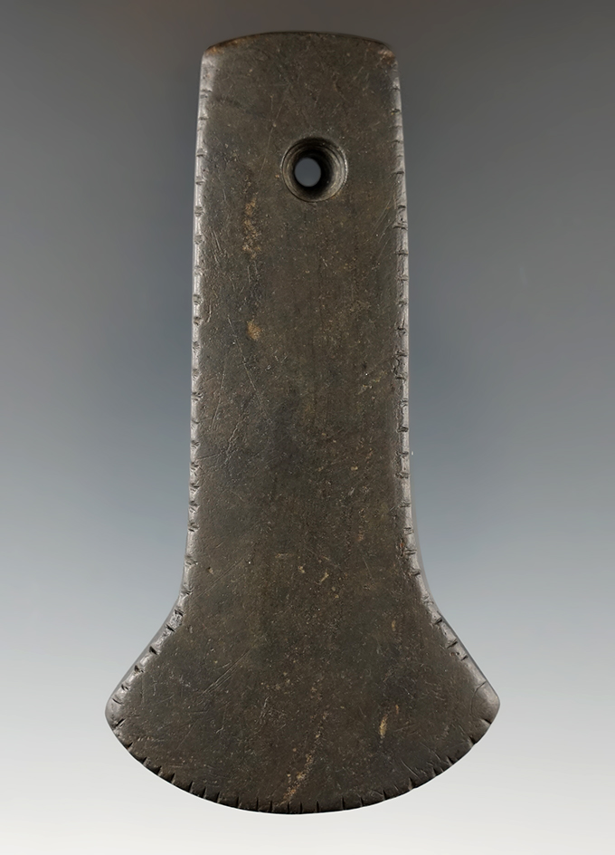 3 3/4" Adena Anchor Pendant that is beautifully tallied, Rush Co., Indiana. Pictured. Davis G-10 COA