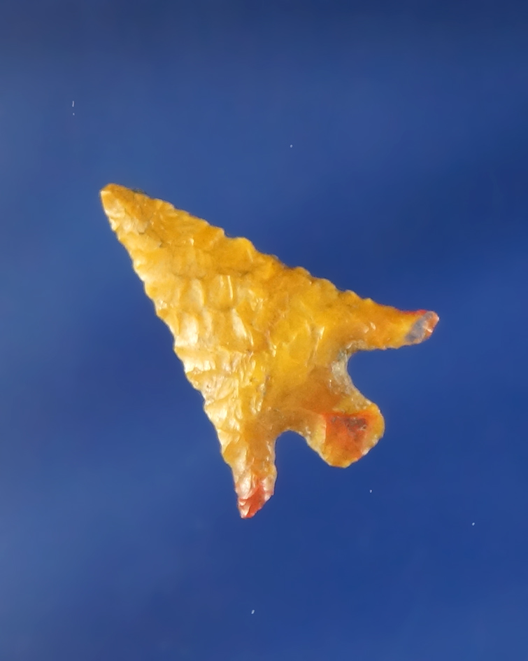 3/4" Columbia River Gempoint made from beautiful red and yellow Jasper found in Washington.