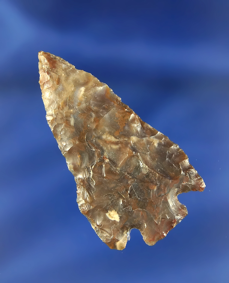 Unique pentagonal form on this 2" Knife made from semi translucent agate- Columbia River, WA