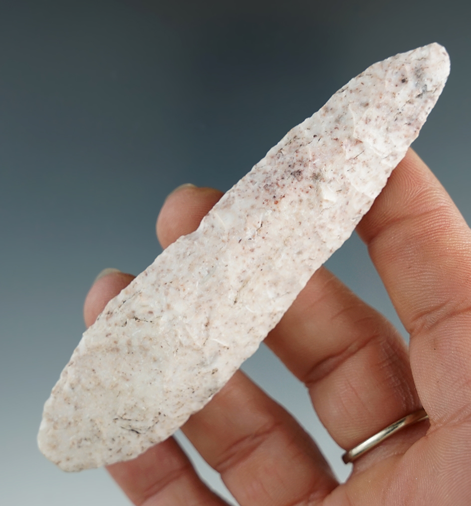 3 13/16" Lerma Knife made from attractive pink and cream material found in Eastern South Dakota.