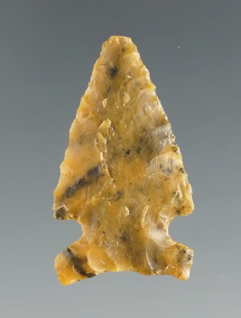 1 1/8" Plains Side Notched made from attractive material found in Eastern South Dakota.