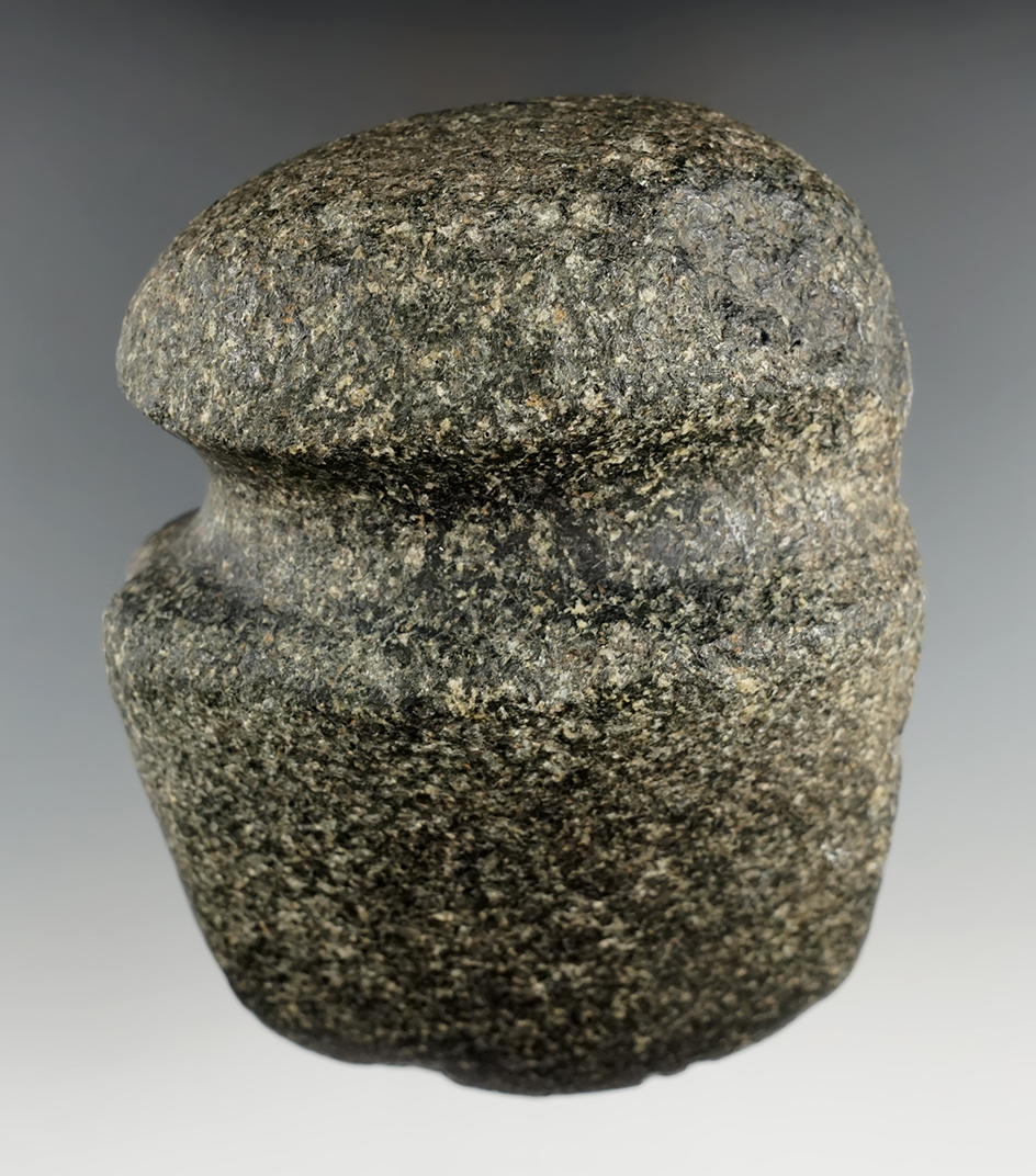 5" long 3/4 grooved hardstone Axe found in Eastern South Dakota. Nice use polish to bit area.