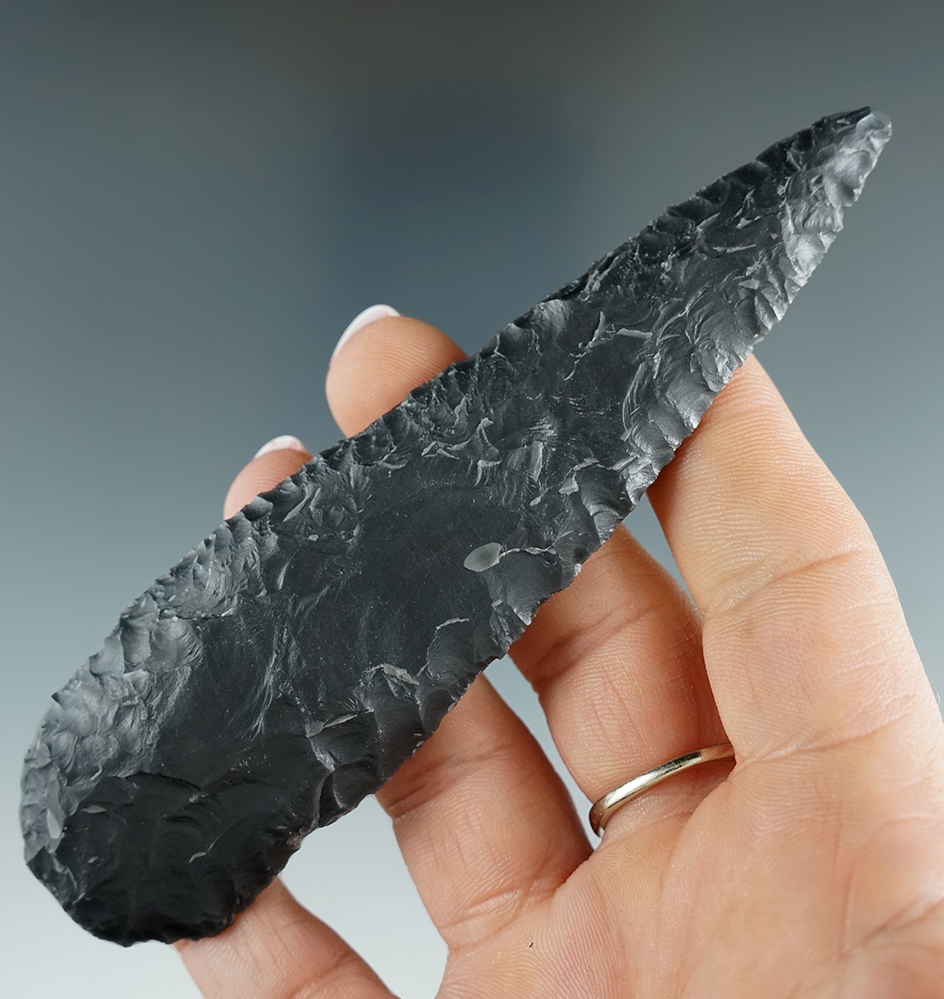 Pictured! Thin for sized! 4 11/16" Willets Sidenotch Knife found by Bob Foote in Northern California