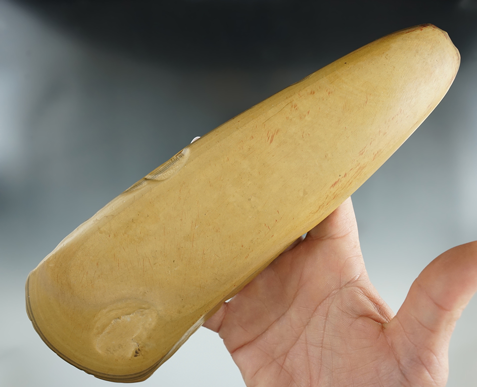 Nice! 9" Spade/Celt made from beautiful highly polished Niobrara Jasper found in Illinois. 2 COAs.