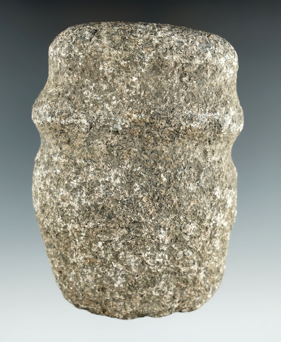 Rare style! 4 1/8" double full grooved Axe found in Indiana.