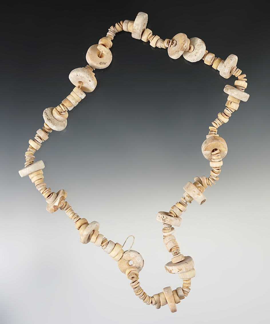 21" Strand of Drilled Beads found in New Mexico.