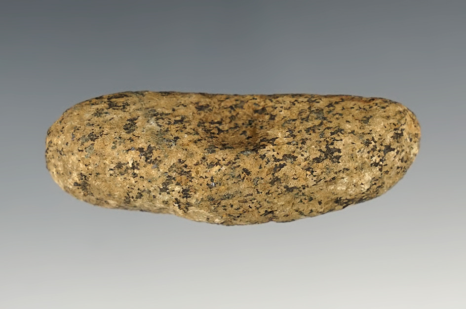 2 3/4" Hardstone Bannerstone preform with drilling started found in Maryland.