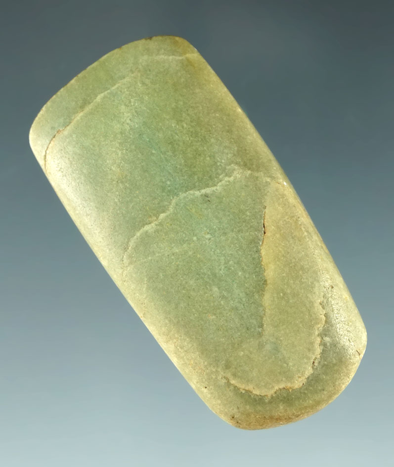 2" Olmec Jadeite Celt found in the Veracruz province of Mexico.