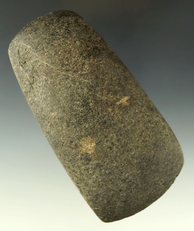 4" nicely polished Hardstone Celt found in southern Michigan. Ex. Phil Wagle collection.
