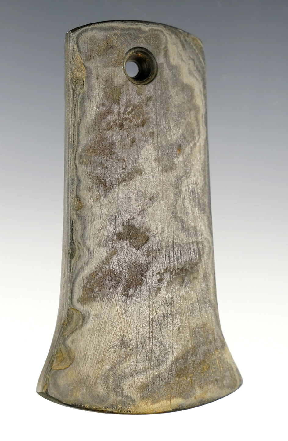 Thin and well made Bell Pendant that measures 3 1/2". Found in Hardin Co., Ohio. 